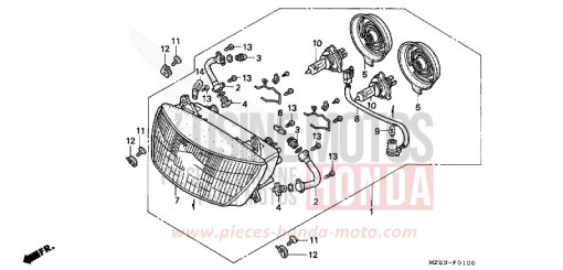 PROJECTEUR (1) CBR1000FV de 1997